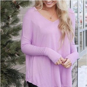 Free People Magical Lilac Long Sleeve Top